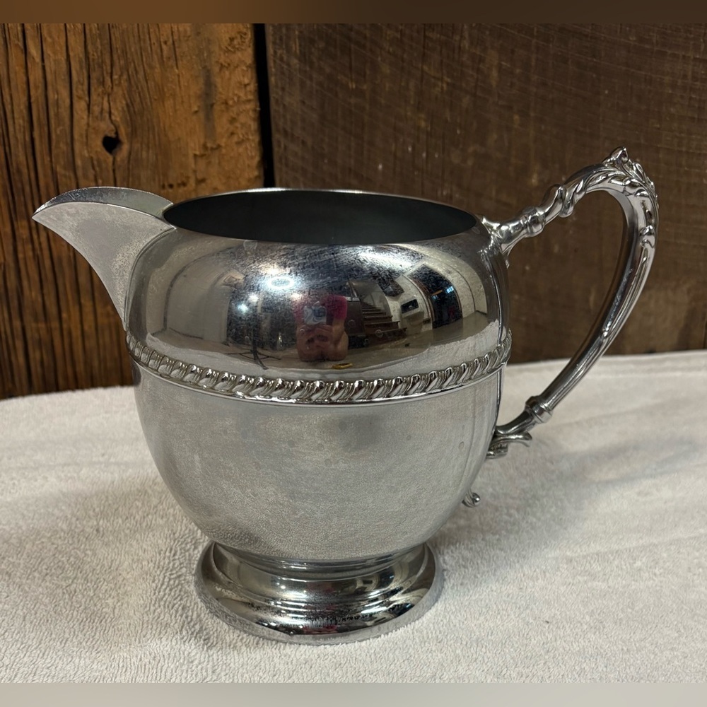 Vintage Sheridan Copper Plated Water Pitcher